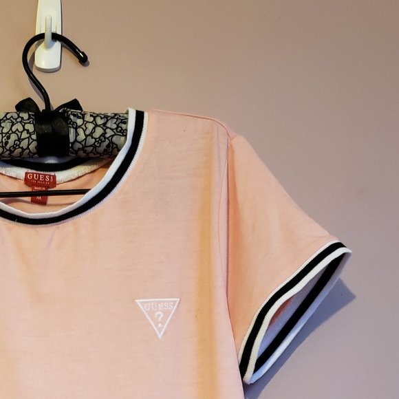 Guess Women's Peach Medium Top - Gently Used - Picture 4 of 5